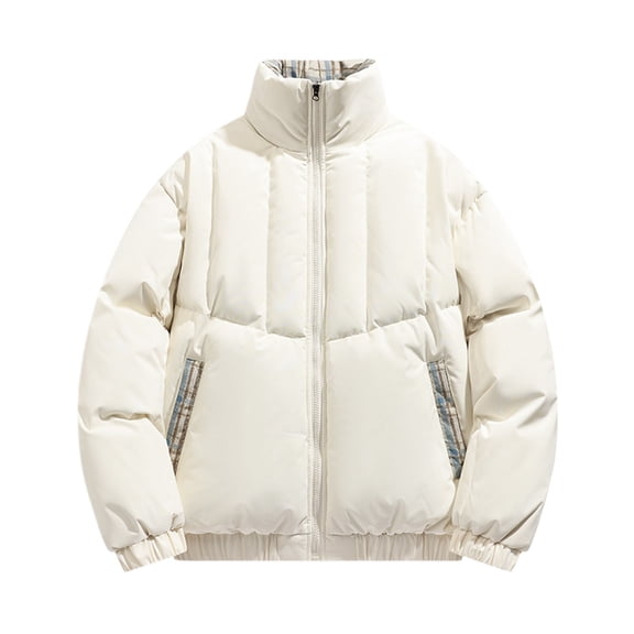 TIANZEN Winter Warm Unisex Stand Collar Jacket Outerwear Cozy Thermal Insulated Coat For And Ski Jacket Mens Men's Hooded