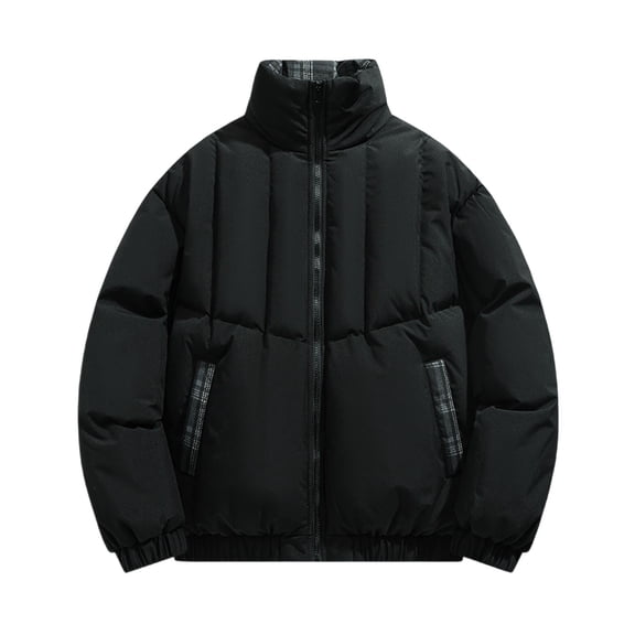 TIANZEN Winter Warm Unisex Stand Collar Jacket Outerwear Cozy Thermal Insulated Coat For And Ski Jacket Mens Men's Hooded