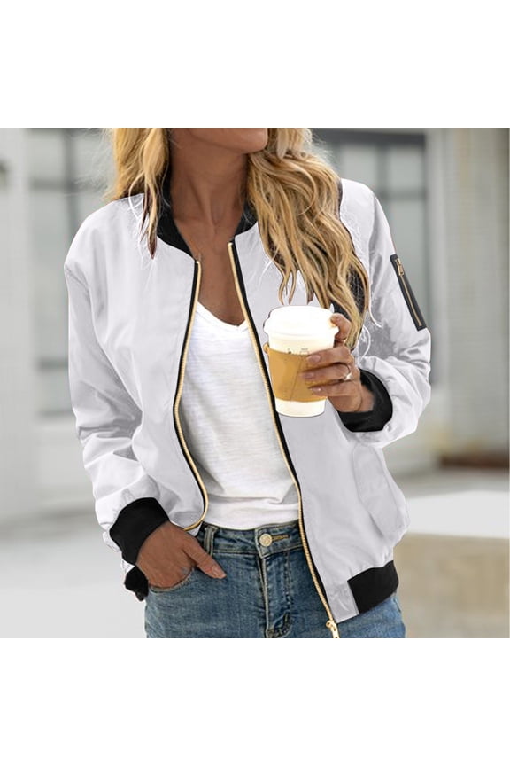 Women Autumn Fashion Leisure Square Thin Pocket Jacket Blouse Coat Baseball Top Big Shoulder Jacket Hooded Jacket for Women Boil Wool Jacket Women