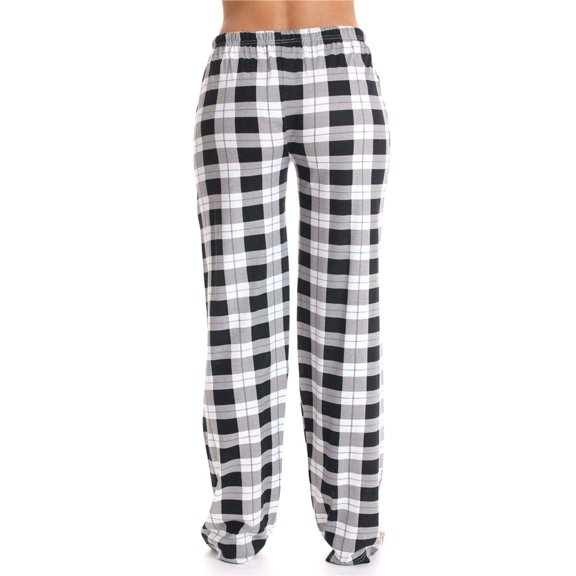 TIANZEN Women Casual And Comfortable Micro Elastic Plaid Home Pants Drawstring Elastic Waist Loose Wide Leg Pajama Pants Women's Casual Pants Elastic Waist Womens Business Casual Pants plus
