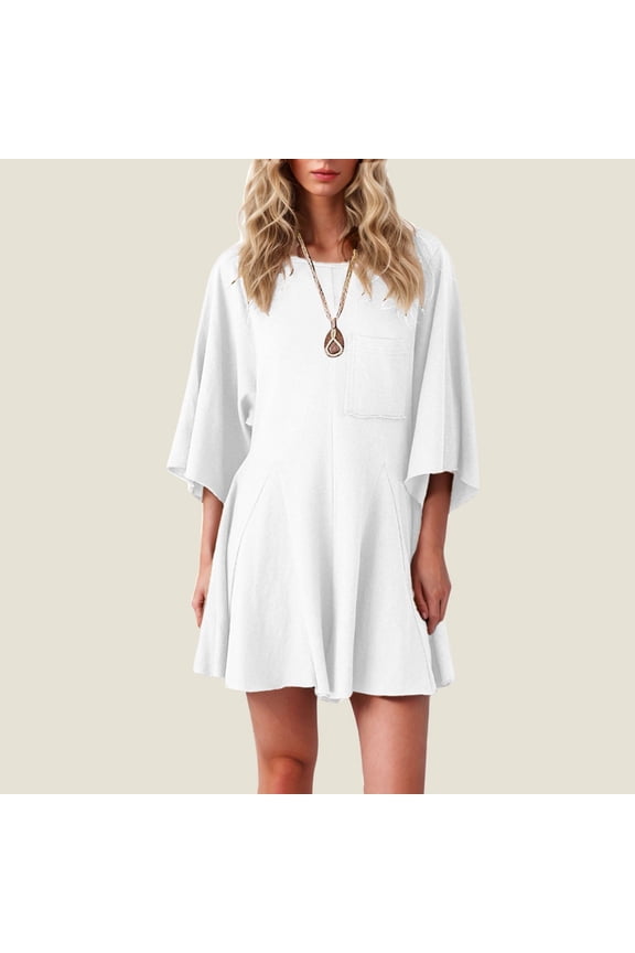 Women Casual Short Sleeve Jumpsuits Loose Romper Dress With Pockets Turtleneck for Women Long Sleeve Jumpsuits with Train Maternity Suits