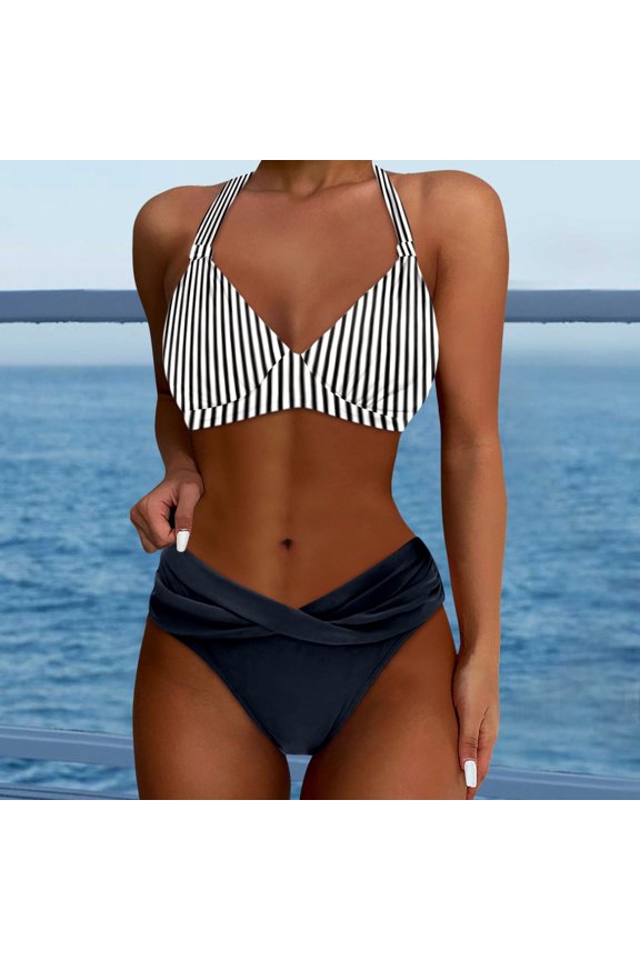 Women Two Piece Bathing Suits Push Up Bikini Set Swimsuit Swimwear Womens Board Shorts for Swimming 9 Bathing Suit Bottoms for Women Shorts Swimsuits for Women