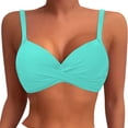 thumbnail image 1 of TIANZEN Women Underwire Bikini Tops Push Up Swim Top Bra Padded Bathing Suit Top 2025 Swimsuit Tops Bikini Top, 1 of 4