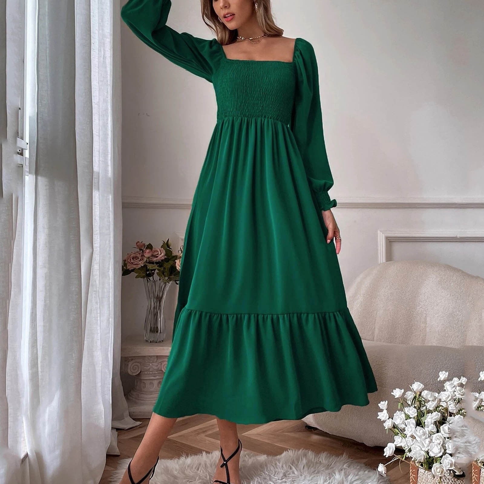 Fall Wedding Guest Dresses Casual Dresses Autumn TIANZEN Women's 2024 Fall Casual Long Sleeve Maxi Dress Square Neck Smocked Tiered A Line Flowy Long Dress Long Sleeve Shirt Dress Daytime Dresses For ... Fall Wedding Guest Dresses Casual Dresses Autumn TIANZEN Women's 2024 Fall Casual Long Sleeve Maxi Dress Square Neck Smocked Tiered A Line Flowy Long Dress Long Sleeve Shirt Dress Daytime Dresses For ...
