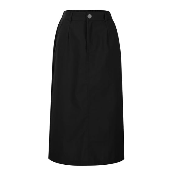 TIANZEN Women's And Linen Skirt Spring And Summer A Line Midi Skirt With Pockets Poodle Skirt Skirt Pleated Skirts for Girls