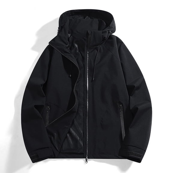TIANZEN Women's Casual Jackets Outdoor Windbreaker Hooded Jacket Couples Hiking Coat For Everyday Wear Casual Work Jackets for Women Casual Womens Outfit