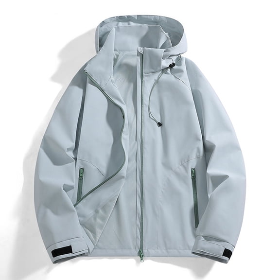 TIANZEN Women's Casual Jackets Outdoor Windbreaker Hooded Jacket Couples Hiking Coat For Everyday Wear Casual Fashion Winter Vest for Women
