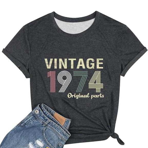 TIANZEN Women's Casual Letter Graphic Round Neck Short Sleeve T Shirt Top Top Women Summer Tee Shirts Girls Pack