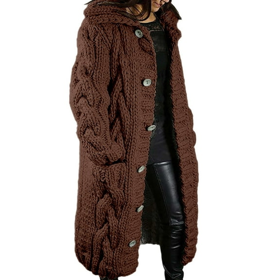 TIANZEN Women's Casual Long Button Down Cardigan Sweater Lightweight Knit Open Front Coat Outerwear Sweater Leopard Sweater Jacket Womens plus Size Duster