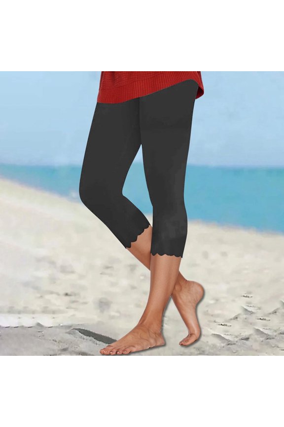 Women's Casual Pants Lace Trim Capris For Home Leisure Spring Summer Wear Comfortable on Pants for Women Work Casual Womens Business Casual Pants Stretch Casual Linen Pants for Women plus Size