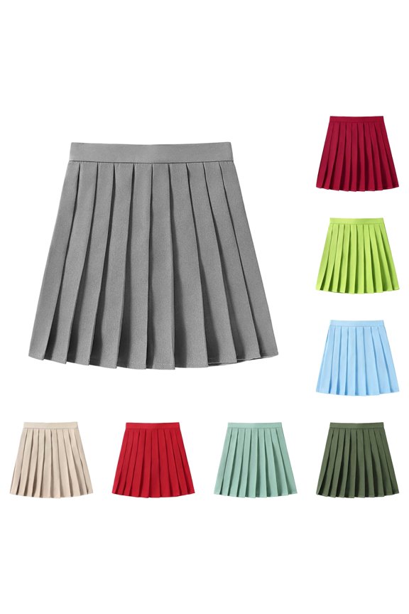 Women's Casual Pleated Skirt Versatile A Line Skirt For Daily Wear Work Study Party Evening Dance With Contrast Color Design Plaid Midi Skirts for Women