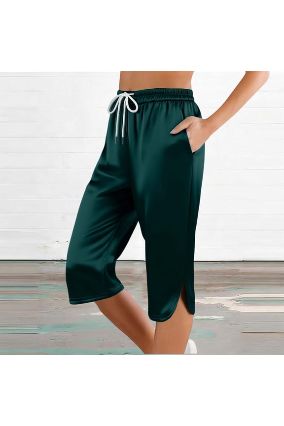 Women's Effortless Mid Rise Slim Casual Pants For – Flat Fitting Solid Color Everyday Wear Dress Pants for Women