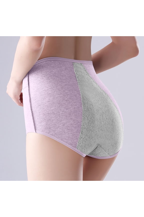 Women's Front And Back Leak Proof Menstrual Sanitary Pants Pure Crotch High Waist Pants Plus Size Underwear Underwear plus Size 4x