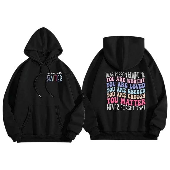 TIANZEN Women's Graphic Hoodie With Mental Health Awareness Cozy Pullover Sweatshirt For Sports And Everyday Wear Womens Casual Pullover Tops