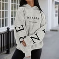 thumbnail image 1 of TIANZEN Women's Hoodie Women's Long Hooded Pullover Sweatshirt Round Neck Leisure Sports Long Sleeve Shirt Hoodies Training Pullover Women's Winter Warm Comfortable And Soft Long Zip up Hoodie Women, 1 of 4