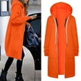 thumbnail image 1 of TIANZEN Women's Jacket Warm Hooded Zip Up Coat Soft Casual Outerwear Lightweight Comfortable Winter Fashion Top Womens Fitted Jacket Sweaters Women Jacket Fall, 1 of 7