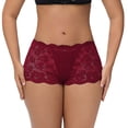 thumbnail image 1 of TIANZEN Women's Lace Pant Variety Pack Panties for Women Boy Shorts, 1 of 3