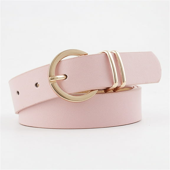 TIANZEN Women's Leather Belts For Jeans Dresses Fashion Gold Buckle Ladies Belt Slide Belts for Men Leather Click It Belts Belt Bag
