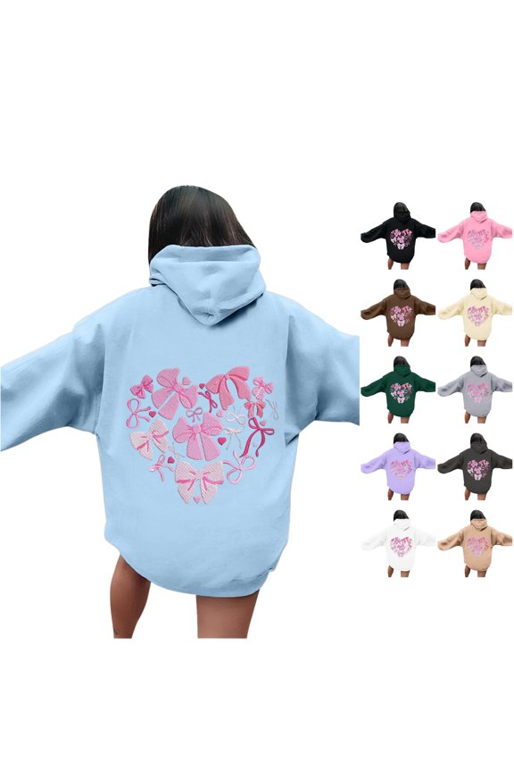 Women's Letter Print Hoodies Long Sleeved With Pockets Hoodie 1 Percent Polyester Hoodie