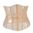 thumbnail image 1 of TIANZEN Women's Medium Length Fishbone Strap Waist Closure Thin Waistband 2 Bustier Bodysuit Waist Training Corset Top Women, 1 of 2