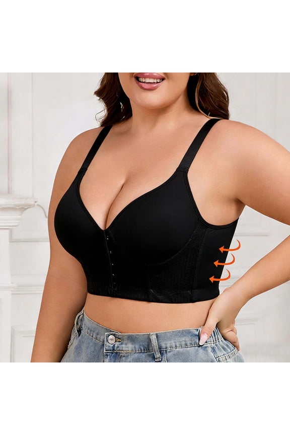 Women's Size Front Buttoned . Fashionable Backless Bra. Comfortable Type. With Adjustable Shoulder Straps And Cup Design. Seamless Bra Style Bra. Womens Bra 36c