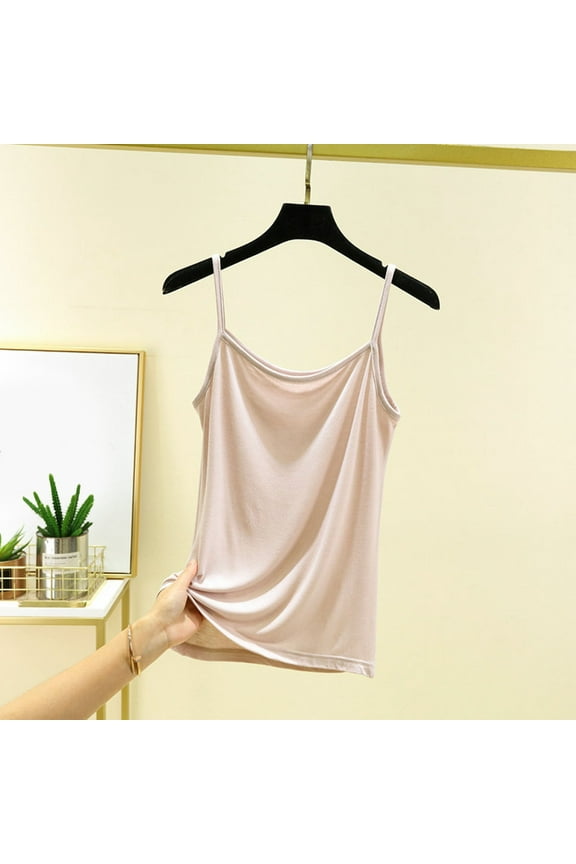 Women's Soft Strap Camisole Tank Top For Home And Casual Wear Comfortable Layering All Season Basic Seamless Camisole Camisole for Women under Dress Lace Camisole for Women plus Size