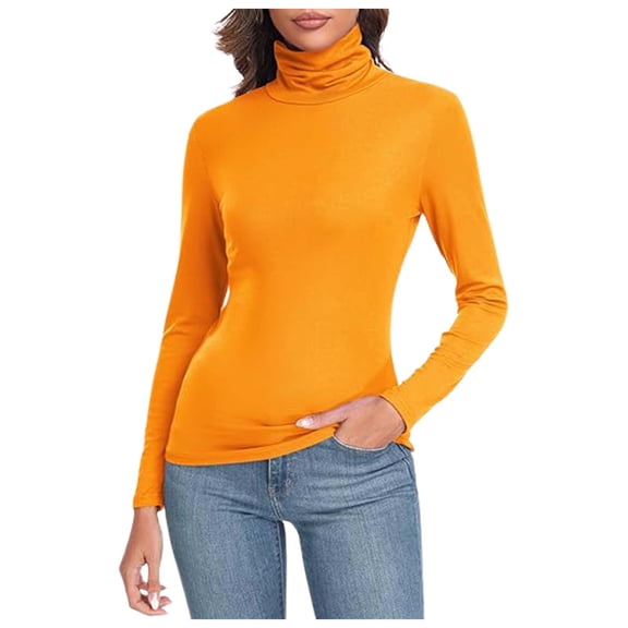 TIANZEN Women's Solid Color Casual Stretch Slim Fit Base Top For Wear Mens Thermal Underwear Thermal Tops for Women Long Sleeve Pack plus Size Thermal Tops for Women 3x