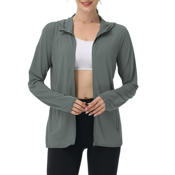 TIANZEN Women's Summer Lightweight Protective Long Sleeve Outdoor Jacket Business Jackets for Women Business Casual Jacket for Women Jackets for Women with Full Zipper