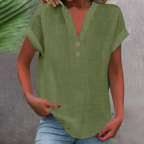 TIANZEN Women's Summer Tank Loose Fit Pleated V Neck Sleeveless Top Curved Hem Flowy Fit Pack 2 Women And Women Training Shirt Women