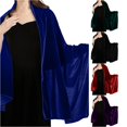thumbnail image 1 of TIANZEN Women's Velvet Shawl And Wrap For Wedding Bridal Bridesmaid Outwear Evening Party Prom Dress Accessories Scarf Colorful Scarf Warm, 1 of 5