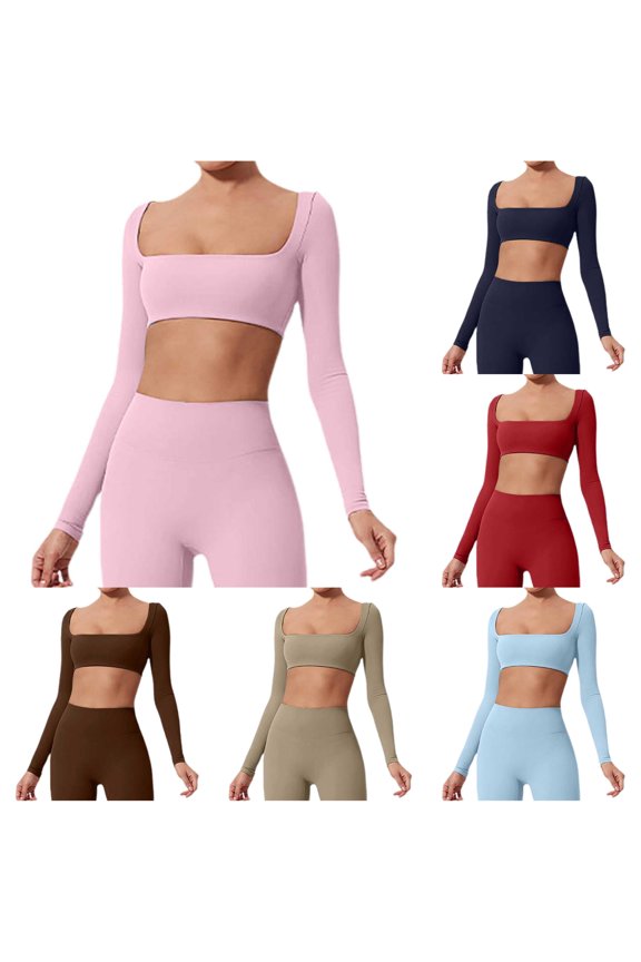 Women's Yoga Top Jacket With Chest Pad Tight Short Long Sleeve T Shirt Tech T Shirt