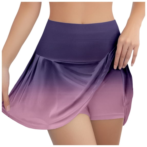 TIANZEN Womens Casual Prints Tennis Skirt Yoga Sport Skirt Shorts Skirt Beach Skirt