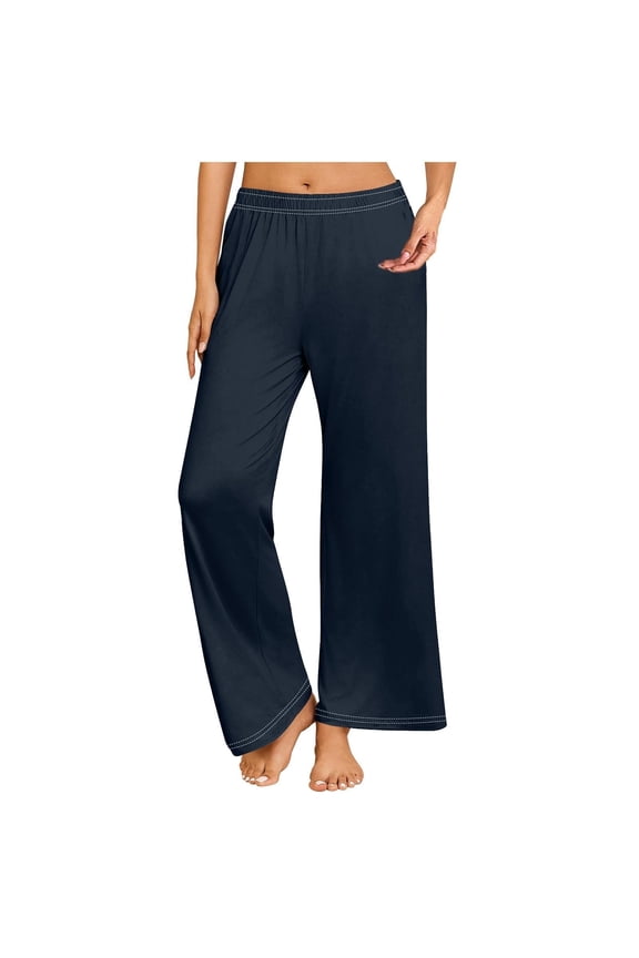 Womens Casual Wide Leg Loose Sweatpants Comfy Oversized Pajama Pants Elastic High Waisted Joggers Tan Dress Pants for Women Business Casual Women Pant Suits Casual