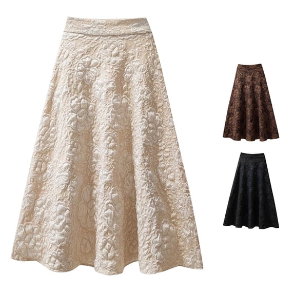 TIANZEN Womens Flower High Waist Skirt Midi Swing Skirt Tennis Skirt