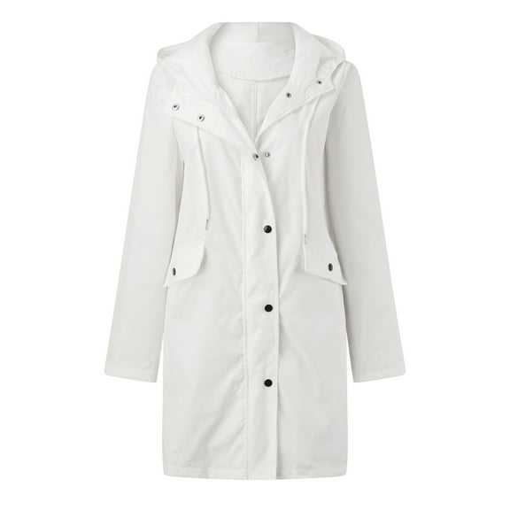 TIANZEN Womens Hoodie Rain Watertight Coat Solid Jacket Workout Outdoor Windproof Rain Jacket Women plus Size Sweaters Rain Womens Jacket Womens Zipper Sweater