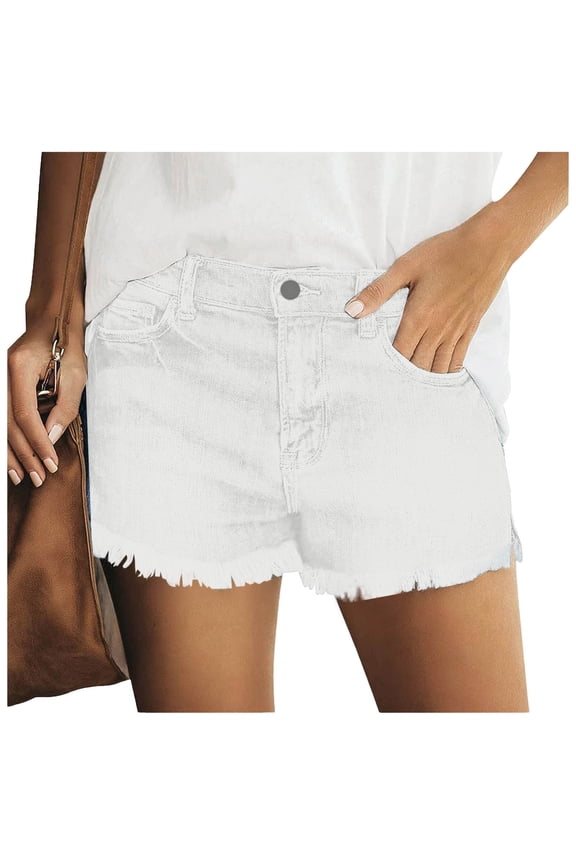 Womens Retro Yellow Mud Denim Jeans With A High Waist Straight Leg Wide Leg And Floor Length Pants Women's Shorts Elastic Waist Stretchy Jean Shorts for Women Overalls for Women Shorts