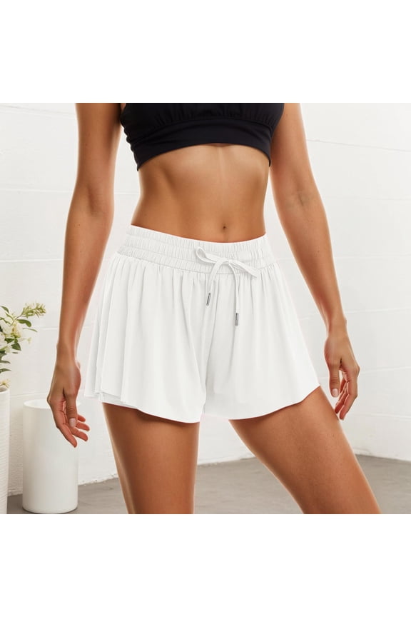 Womens Running Yoga Shorts Drawstring Fitness Workout Athletic Shorts Womens Casual Shorts Shorts Bodysuit for Women Short Sleeve Cardigans for Women