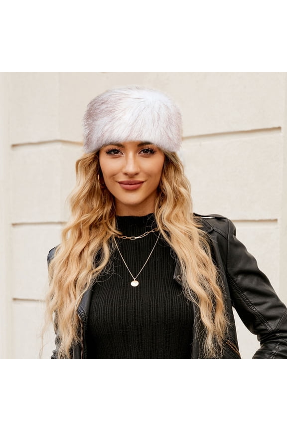 Womens Young Headband With Elastic Winter Earwarmer Earmuff Hat 1960s