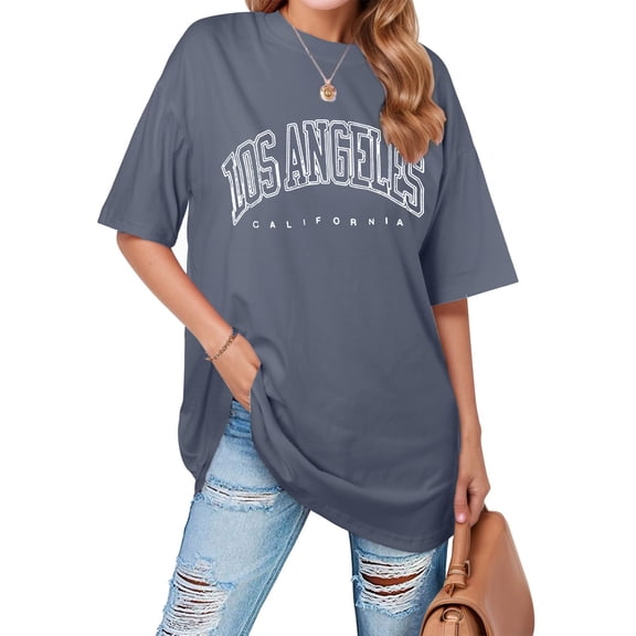 TIANZEN womens fashion round neck short sleeved printed t shirt top Woman Lose Shirt Womens Long Sleeve Compression Shirt Short Sleeve Tee Tops