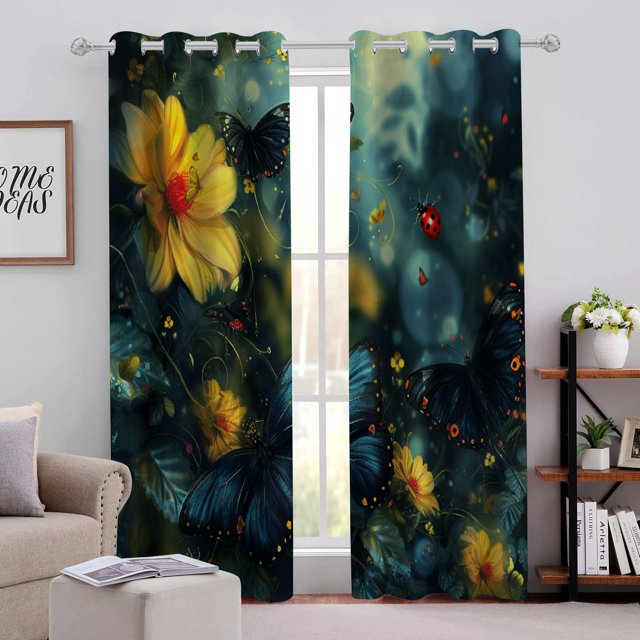 TIAOTIAOHOU Butterfly Flowers Mushrooms Perforated Light Blocking