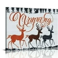 thumbnail image 1 of TIAOTIAOHOU The Stupell Home Holiday Merry Christmas Elegant Reindeer Black White and Red Typography Stretched Canvas Wall Art, Multi-Color, 1 of 4