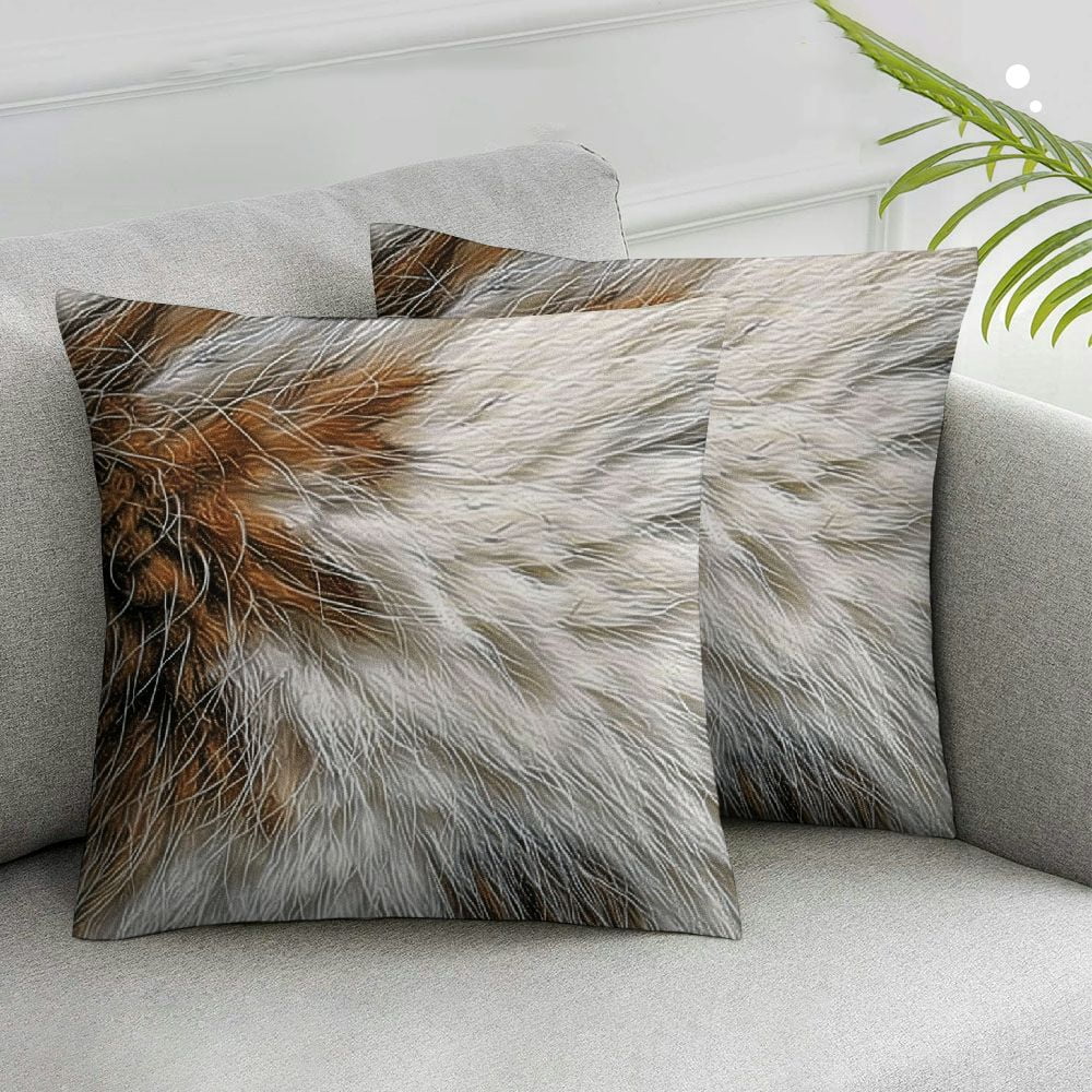 TIAOTIAOHOU Throw Pillow Covers Cowhide Decorative Pillow Covers Cozy