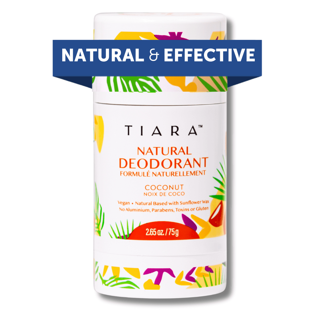 TIARA Whole Body All Natural Deodorant for Women, Aluminum Free Deodorant for Men, Safe for Kids Use All Over Body, Paraben Free, No Chemicals Vegan & Non Toxic, Travel Size (Coconut))