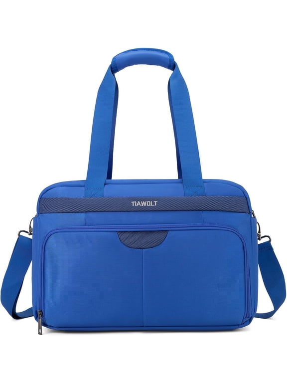 Travel Duffel Bag Carry on Bag Underseat for Airplanes, Sports Gym Bag with Shoulder Strap, Weekender Overnight Bag for Women and Men,Blue