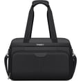thumbnail image 1 of TIAWOLT Travel Duffel Bag Personal Item Bag Carry-On UnderSeat Travel Tote Overnight Weekender Bag Expandable Duffel Underseat Bag with Adjustable Strap, Black, 1 of 8