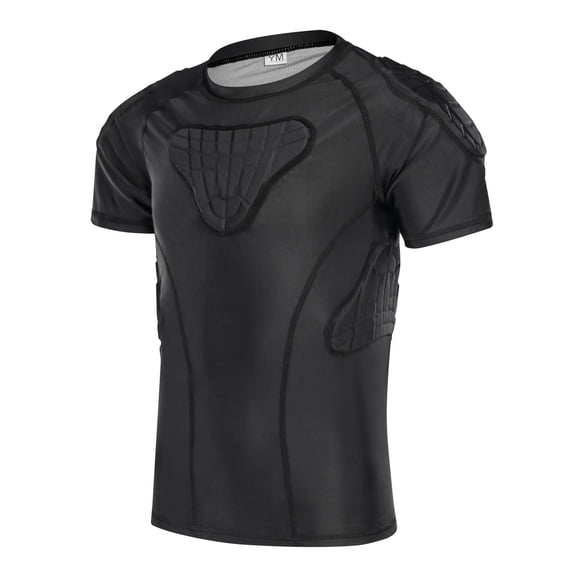 TIAXU TIAXU Youth Kids Padded Football Rib Protector, Boys Girls Rib Chest Guard Shirt for Rugby Baseball Soccer Basketball