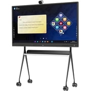 TIBURN HQ Board 75 R3 4K Smart Board, Android 13 Digital Whiteboard with 4K Auto Fram Webcam, Electronic Whiteboard Include Stand+Wall Mount Presentation Device for Hybrid Work and Classroom