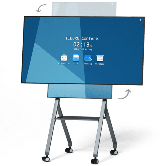 TIBURN Flip Hub 55" S1 Electronic Interactive White Boards New Smart Board Android 10 Smartboard Movable