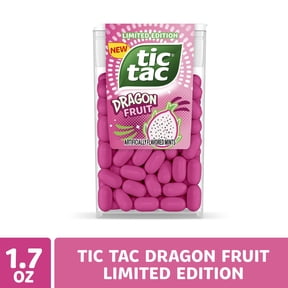 Tic Tac Dragon Fruit, Pocket-sized Mints, Dragon Fruit Flavored On-the-Go Refreshment, 1.7 oz