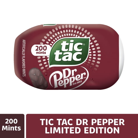 Tic Tac Dr Pepper, Pocket-sized Mints, Dr Pepper Flavored On-the-Go Refreshment, 3.4 oz